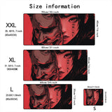 Mask anime girl Mouse Pad Large Computer Office Game Table Mats XXL Rubber Anti-slip Gaming Keyboard Mousepads Long Desk Pads