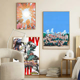 Anime My Hero Academia Self-adhesive Art Poster HD Quality Wall Art Retro Posters for Home Home Decor