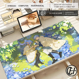 Kawaii Anime Girl Mouse Pad Sousou No Frieren Beyond Journey End Keyboard Rug Laptop Lotus Flower Gaming Mousepad PC HD Desk Mat