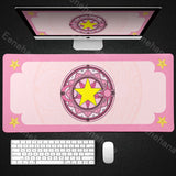 Xxl Sakura Card Anime Mousepad Large Gaming Keyboard Mouse Pad Clow Card Mousemat  Computer Office Tablemat Extended Desk Mat