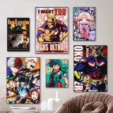 Classic Anime My Hero Academia   Self-adhesive Art Poster Whitepaper Prints Posters Artwork Aesthetic Art Wall Painting