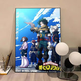 Anime M-My Hero AcademiaS High Quality Print Poster Waterproof Wall Art Movie Posters For Living Bedroom Retro Room Decor Gift