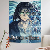 A-Attack on Titan Tapestry Art Printing Japanese Wall Tapestry Anime Wall Hanging Home Decor