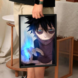 Anime My Hero Academia Dabi Poster Self-adhesive Art Waterproof Paper Sticker Coffee House Bar Room Wall Decor