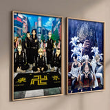Canvas Painting Wall Art Anime TV Tokyo Revengers Poster Aesthetic Mikey Hanma Shuji Manga Mural Kawaii Room Decor Gift