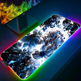 LED Mouse Pad Dragon Ball Backlight Gaming Accessories PC Computer Keyboard Gamer RGB Desk Mat alfombrilla xxl HD Anime Mousepad