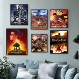 Anime A-Attack on TitanS Poster Versatile HD Waterproof Wall Art Self-Adhesive Decor for Any Space Ideal Gift
