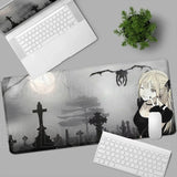 New DEATH NOTE Misa Amane Mousepad Black Pretty Anime Girl Mouse Pad Non-slip Gamer Keyboard Notebook Desk Mat PC Computer Table