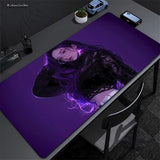 Anime Girl Purple Cute Mouse Pad XXL Laptop Gamer Cabinet Keyboard Rug Computer Kawaii Desk Mat Non-slip Large Mousepad 90x40cm