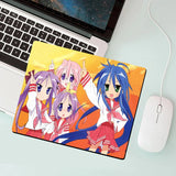 Lucky Star Mouse Pad Anime Mousepad Konata Izumi Mouse Mat Pad for Computer Mouse Peds Cute  Carpet  Kawaii Rug Blue Desk Mats