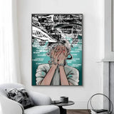 A-Anime The Summer Hikaru Died Poster Canvas painting poster with prints Home bedroom living room decoration gift