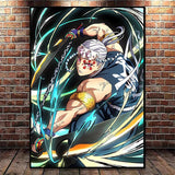 Japanese Anime Demon Slayer Wall Art Poster Nezuko And Tanjiro Home Decor Prints Living Room Bedroom Canvas Painting Mural Gi