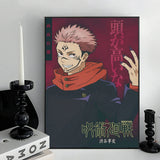 Jujutsu Kaisen Anime Wall Art Prints Poster Gojo Satoru Fujiwara Megumi Itadori Yuji Canvas Painting Home Decor Poster Fans Gift