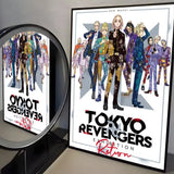 Anime T-Tokyo R-Revenger Poster Modern PP Paper Wall Art Sticker Minimalist Decorative for Cafe Office Bar Home Wall Decor Gift