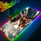 LED Mouse Pad Dragon Ball Backlight Gaming Accessories PC Computer Keyboard Gamer RGB Desk Mat alfombrilla xxl HD Anime Mousepad