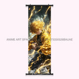 Demon Slayer: Kimetsu No Yaiba Wall Art Canvas Scrolls Pictures Hanging Painting Anime Rengoku Kyoujurou Home Decor Print Poster