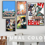 Anime My Hero Academia Self-adhesive Art Poster HD Quality Wall Art Retro Posters for Home Home Decor
