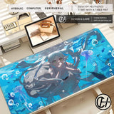 Kawaii Anime Girl Mouse Pad Sousou No Frieren Beyond Journey End Keyboard Rug Laptop Lotus Flower Gaming Mousepad PC HD Desk Mat