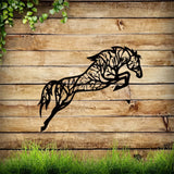 Geometric Metal Horse Wall Art Family Office Decorations