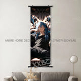 Jujutsu Kaisen Anime Poster Room Canvas Print Hanging Painting Wall Art Megumi Fushiguro Scrolls Picture Home Decoration Mural