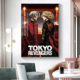 1pc Anime Tokyo Revengers Poster Sticker Print Waterproof Wall Art For Living Room Bedroom Home Decor