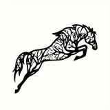 Geometric Metal Horse Wall Art Family Office Decorations