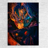 Hot-blooded Anime Figures Dragon Ball Super Saiyan Goku Gohan Vegeta HD Poster Art Picture Living Home Decorative Painting Gift