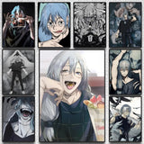 1pc Anime J-Jujutsu K-Kaisen M-Mahito Poster Sticky Wall Art Printing Waterproof Home Living Bed Room Aesthetic Decor