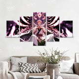Anime Jujutsu Kaisen Character 5PCS Home Decor Canvas Paintings Pictures Wall Art Printed Poster No Frame Artwork Living Room