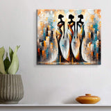 Large Abstract Handmade Oil Painting Textured African Woman Modern Wall Art On Canvas Living Room Bedroom Home Decoration
