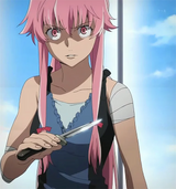 Anime Figure Mirai Nikki The Future Diary Poster Aesthetic Canvas Painting Home Decoration For Wall Art Mural Kawaii Room Decor