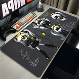 Mouse Pad Laptop Anime Gamer Cool Mousepad Office PC Murder Uzi N V J HD Print Keyboard Pad Drones Gaming Accessories Desk Mat