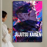 Dark Fantasy Anime J-Jujutsu K-Kaisen Painting Calligraphy HD Waterproof Canvas Art: Aesthetic Wall Decor Home,Bar & More