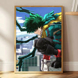 M-My Hero Academia Anime Painting Calligraphy HD Print Art Core – Unframed, Vibrant Wall Art, Ideal for Home