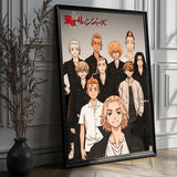 Anime T-Tokyo Revengers Poster HD PVC Waterproof Wall Art - Self Adhesive Reusable For Home Office Bar