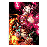 Anime Demon Slayer Poster for Wall Art Wallpaper Kimetsu No Yaiba Picture Print Canvas Painting Home Kawaii Room Decor Aesthetic