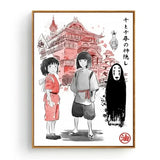 Totoro Cartoon Movie Hayao Miyazaki Anime Poster Canvas Painting Prints Nordic Wall Art Pictures Living Room Office Home Decor