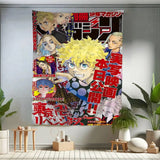 Anime Tokyo Revengers Colorful Tapestry Wall Hanging Bohemian Wall Tapestries Mandala Wall Art Decor