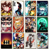 My Hero Academia Poster Anime Canvas Art Wall Decor Print for Bedroom Home Decoration Picture for Fans