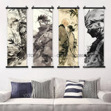 Naruto Home Decoration Hanging Painting Hyuga Hinata Wall Art Scrolls Picture Uchiha Itachi Japanese Anime Canvas Decor Posters
