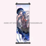 Demon Slayer Hanging Painting Home Decor Kamado Tanjirou Wall Art Anime Poster Uzui Tengen Canvas Scrolls Pictures Living Room
