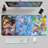 HD Printing Anime Mousepad P-Pokemons E-Eevees Large Mouse Mat MousePads Game Office Laptop Desk Mat PC 900x400mm XXL Mouse Pad