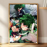 M-My Hero Academia Anime Painting Calligraphy HD Print Art Core – Unframed, Vibrant Wall Art, Ideal for Home