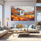 Handmade Oil Painting Canvas Wall Art Decoration Rural Landscape For Home Living Room Dining Room Decor Rolled Frameless Unstretched Painting