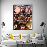 Anime A-Attack on TitanS Poster Versatile HD Waterproof Wall Art Self-Adhesive Decor for Any Space Ideal Gift