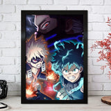 Japan Cartoon Anime My Hero Academia Canvas Painting Wall Art Nordic Poster and Prints Aesthetic For Living Home Decoration Gift