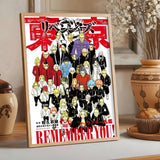 Anime Tokyo R-Revengers Painting Calligraphy Classic Canvas Print Poster, Wall Art for Home Decoration Holiday Gifts