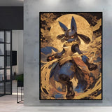 Classic Anime Pokemon Umbreon Flareon Canvas Painting Anime Wall Art Prints HD Poster Picture Print Home Living Room Decor