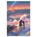 Manga Film Poster Anime Movie Canvas Printings Your Name By Kimi No Na Wa Posters and Prints Cartoon Love Wall Art Picture Decor