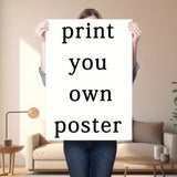 Personalized Custom Anime Canvas Printing Poster for Portrait Photo Cartoon art prints Wall Art Home Decor Gifts-unframed